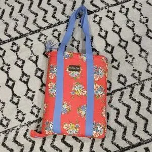 Matilda Jane Other Matilda Jane Lifes A Picnic Blanket 725 X 45 Euc Bag Tassel Orange Blue Poshmark